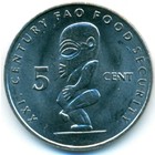 Острова Кука, 5 центов 2000 год (UNC)