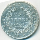 Британская Индия, 1 рупия 1840 год