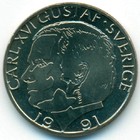 Швеция, 1 крона 1991 год (UNC)