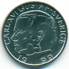 Швеция, 1 крона 1999 год (UNC)