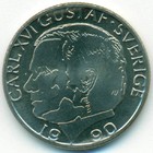 Швеция, 1 крона 1990 год (UNC)
