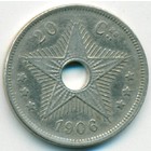 Свободное государство Конго, 20 сантимов 1906 год