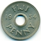 Фиджи, 1 пенни 1954 год (AU)