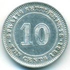Стрейтс Сетлментс, 10 центов 1881 год