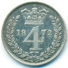 Великобритания, 4 пенса 1872 год