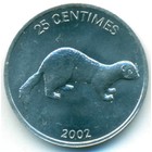 Конго (ДРК), 25 сантимов 2002 год (UNC)