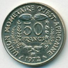 Западно-Африканские Штаты, 50 франков 1972 год (UNC)