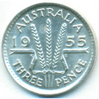 Австралия, 3 пенса 1955 год (AU)
