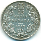 Канада, 25 центов 1919 год