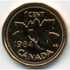 Канада 1 цент 1984 год (UNC)