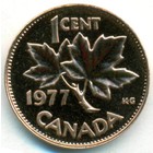 Канада 1 цент 1977 год (UNC)