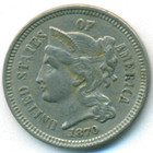 CША, 3 цента 1870 год