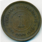 Стрейтс Сетлментс, 1 цент 1887 год