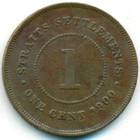 Cтрейтс Сетлментс, 1 цент 1900 год
