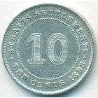 Cтрейтс Сетлментс, 10 центов 1893 год