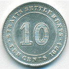Cтрейтс Сетлментс, 10 центов 1894 год (AU)
