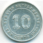 Cтрейтс Сетлментс, 10 центов 1900 год