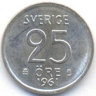 Швеция, 25 эре 1961 год (AU)
