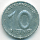 ГДР, 10 пфеннигов 1950 год А