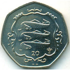 Остров Мэн, 20 пенсов 1985 год (UNC)