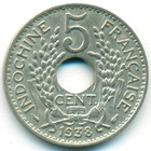 Французский Индокитай, 5 центов 1938 год