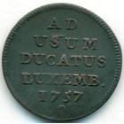 Люксембург, 1 лиард 1757 год