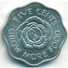 Сейшельские острова, 5 центов 1972 год (UNC)