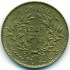Тунис, 1 франк 1945 год (AU)