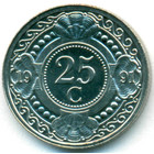 Нидерландские Антилы, 25 центов 1991 год (UNC)