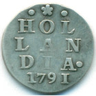 Нидерланды, провинция Голландия, 2 стювера 1791 год