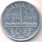 Канада, жетон 1951 год