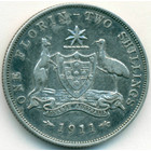 Австралия, 1 флорин 1911 год