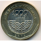 Колумбия, 1000 песо 2014 год (UNC)