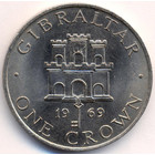 Гибралтар, 1 крона 1969 год (AU)