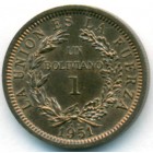 Боливия, 1 боливиано 1951 год KN (UNC)
