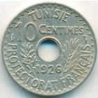 Тунис, 10 сантимов 1926 год