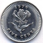 Родезия, 5 центов 1976 год (UNC)