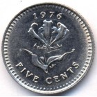 Родезия, 5 центов 1976 год (AU)