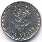 Родезия, 5 центов 1976 год