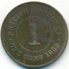 Британский Гондурас, 1 цент 1889 год