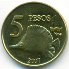Остров Пасхи, 5 песо 2007 год (UNC)