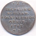 Герцогство Шлезвиг-Гольштейн, 2 зекслинга 1787 год
