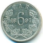 Южная Африка, 6 пенсов 1897 год