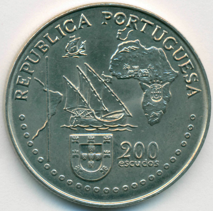 Эскудо 1994. Португалия 5 эскудо 1994 год.