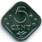 Нидерландские Антилы, 5 центов 1980 год (UNC)