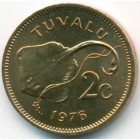Тувалу, 2 цента 1976 год (UNC)