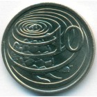 Каймановы острова, 10 центов 1972 год (UNC)