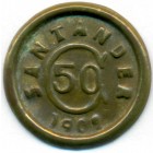 Колумбия, 50 сентаво 1902 год