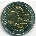 Филиппины, 10 песо 2000 год (UNC)