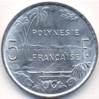 Французская Полинезия, 5 франков 1977 год (UNC)